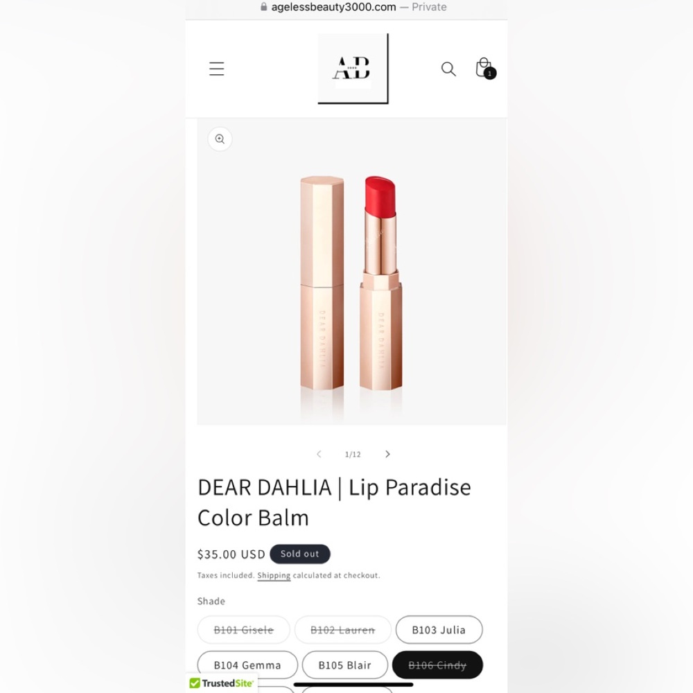 DEAR DAHLIA | Lip Paradise Color Balm
www.agelessbeauty3000.com - Picture 3 of 11